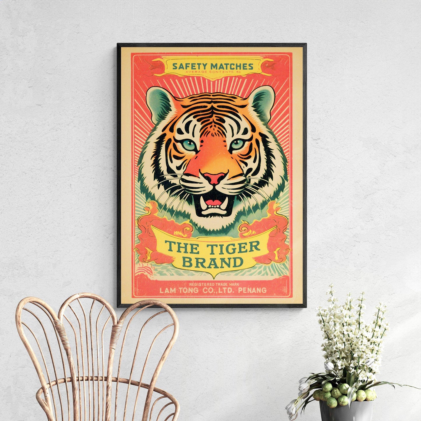 Tiger Matches Art Print