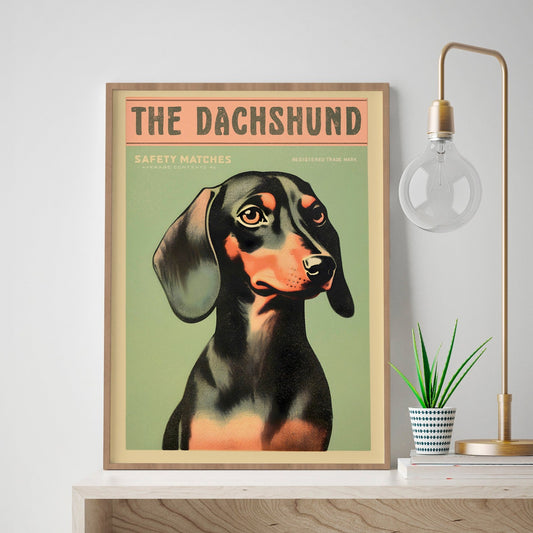 dachsund dog print