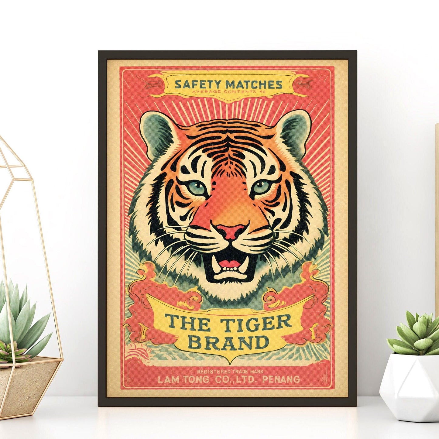 Tiger Matches Art Print