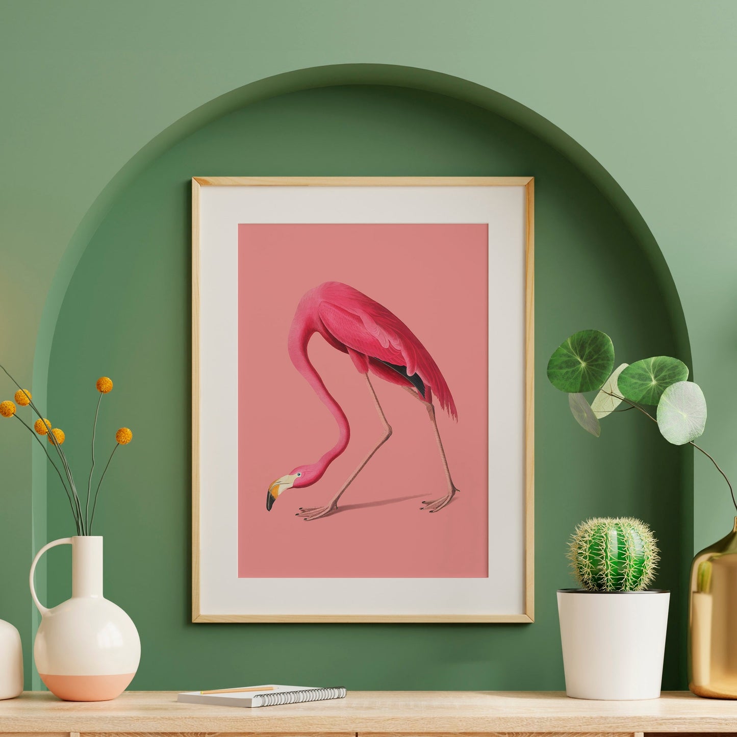 Pink Flamingo Art Print