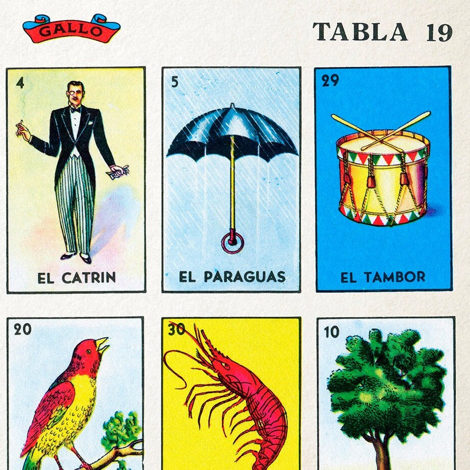 Vibrant Mexican Bingo Cards Art Print | Colorful Wall Decor | Fiesta-Inspired Home Decor | Unique Mexico Loteria Gift