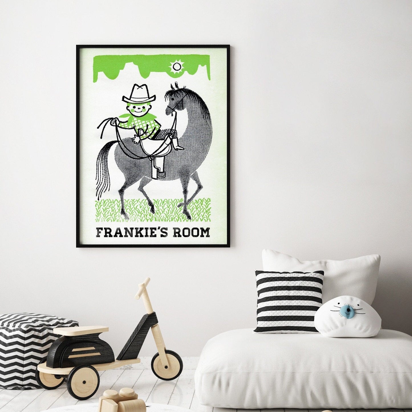 Personalized Cowboy Print | Kids Decor | Cowboy Birthday Gift | Western Art Poster | Toy Story Wall Art