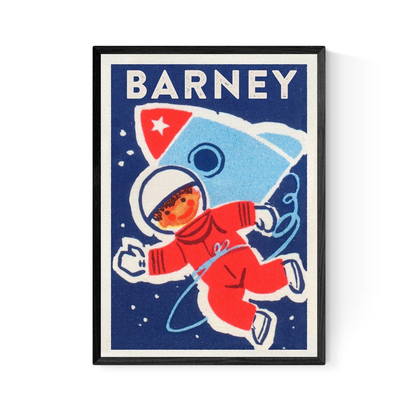 Personalized Astronaut Print | Space Theme | Birthday Boy | Custom Word Art | Spaceman Gift