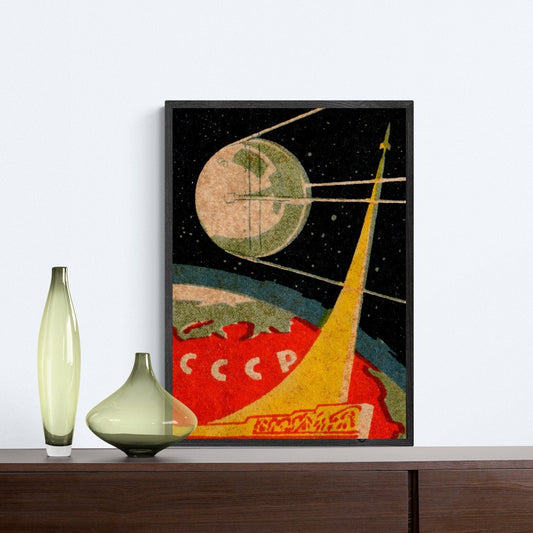 Sputnik Soviet Space Print