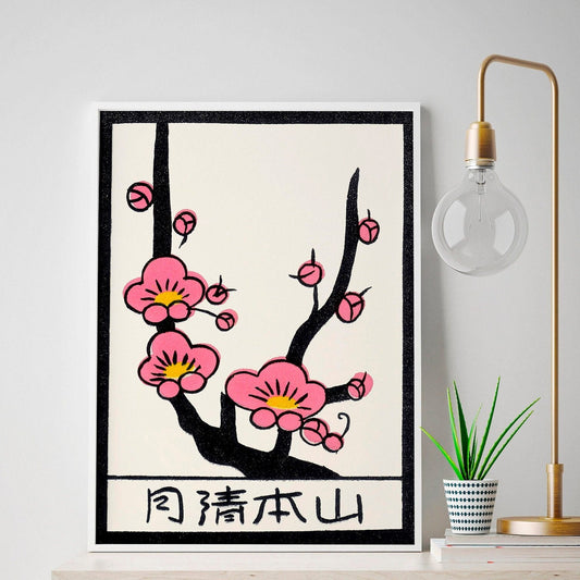 Cherry Blossom Art Print | Vintage Japanese Sakura Print | Unique Home Decor