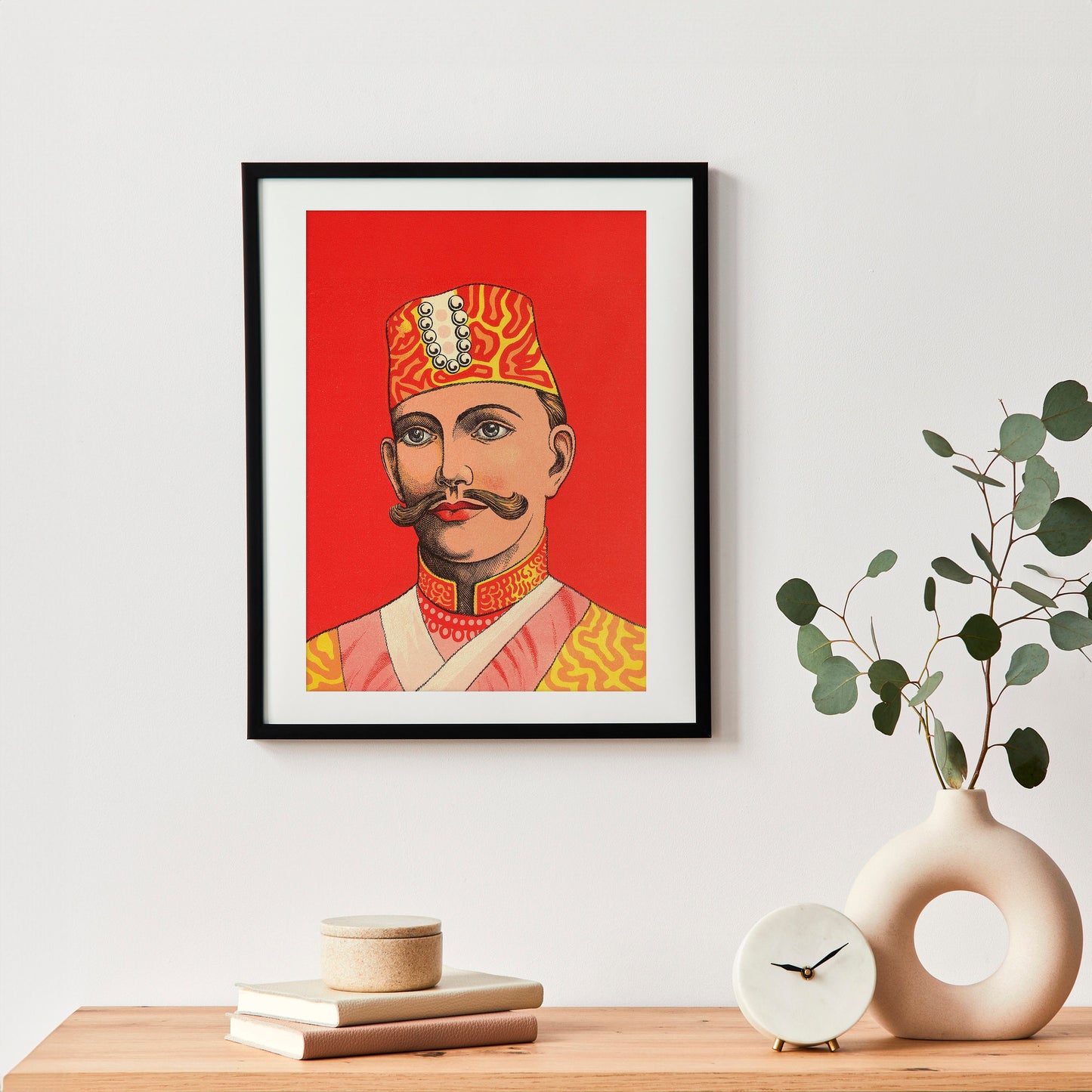 Vintage Royal Indian Print | Large India Wall Art | Raja Poster