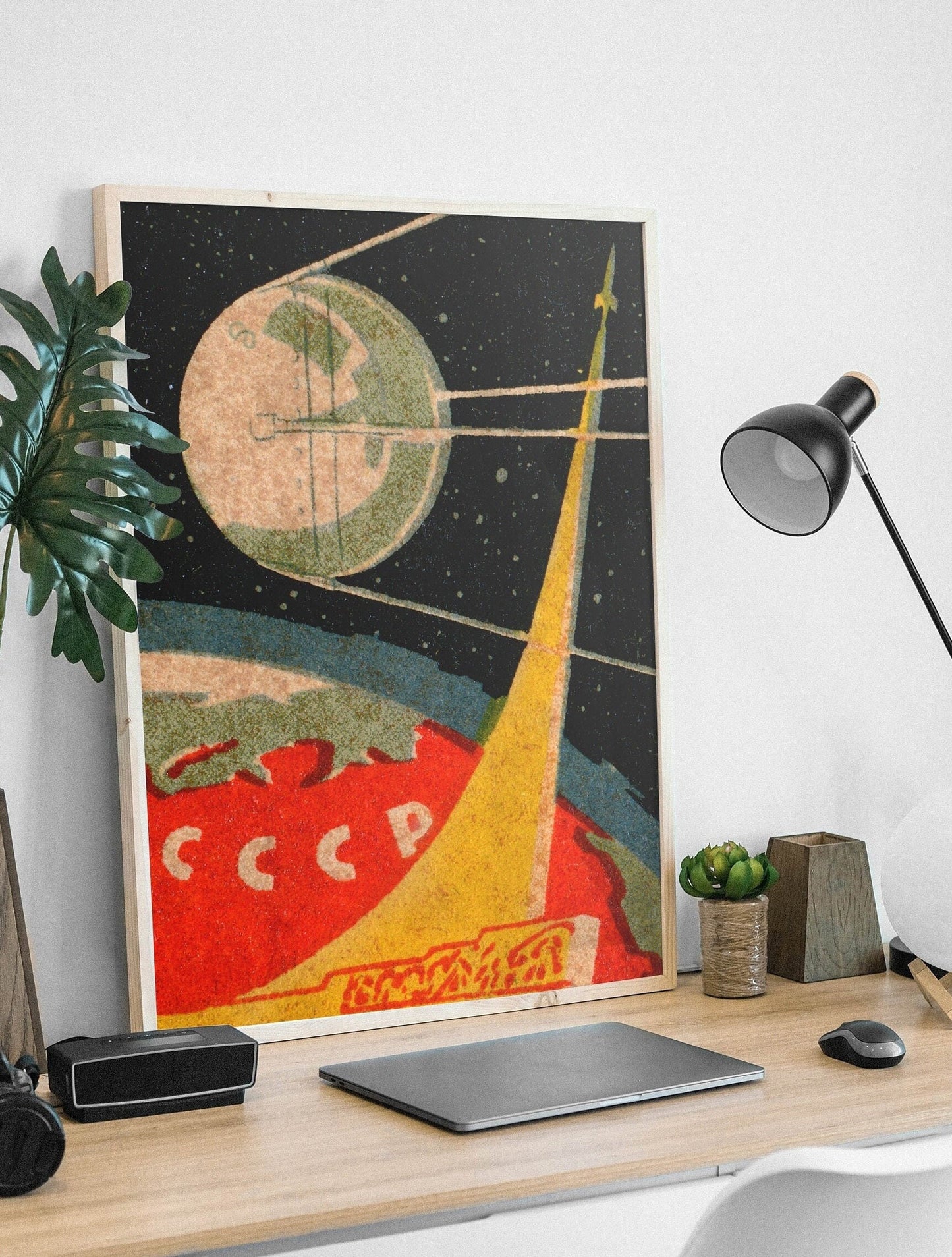 Sputnik Soviet Space Print