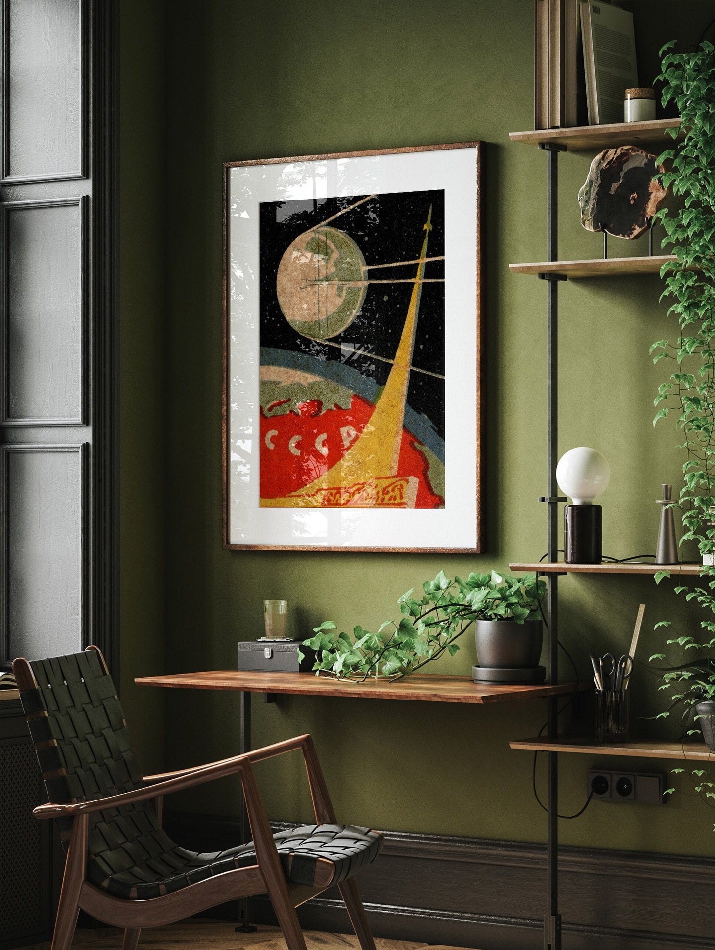 Sputnik Soviet Space Print