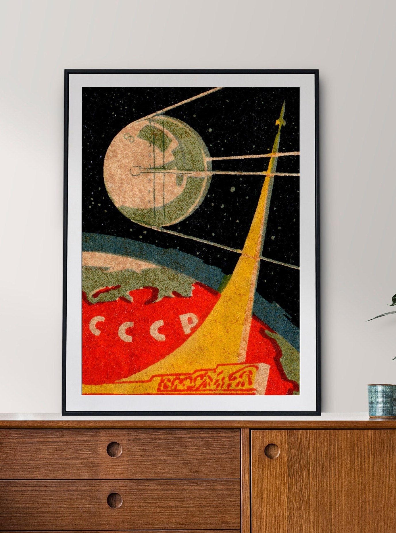 Sputnik Soviet Space Print