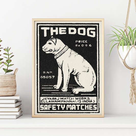 The Dog Print | Vintage Animal Art | Large Wall Decor | Antique Dog Poster