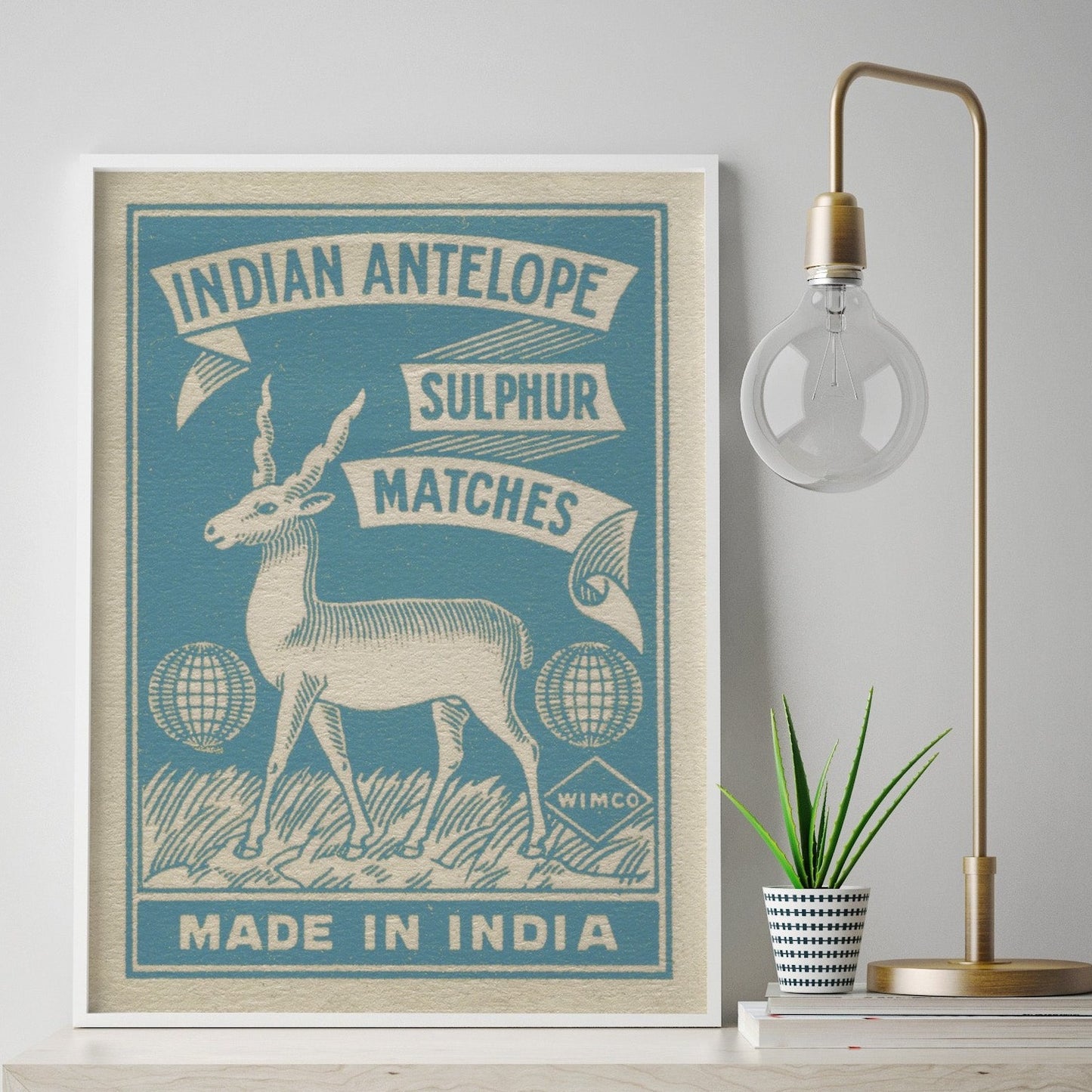 Vintage India Matchbook Print