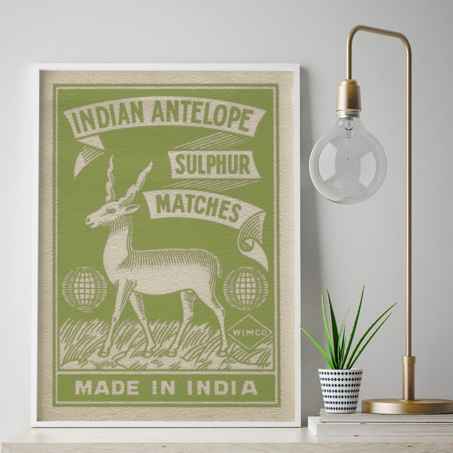 Vintage India Matchbook Print