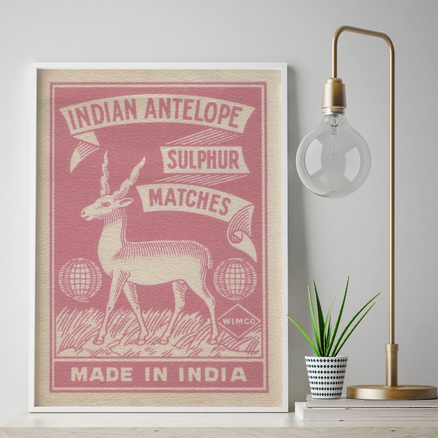 Vintage India Matchbook Print