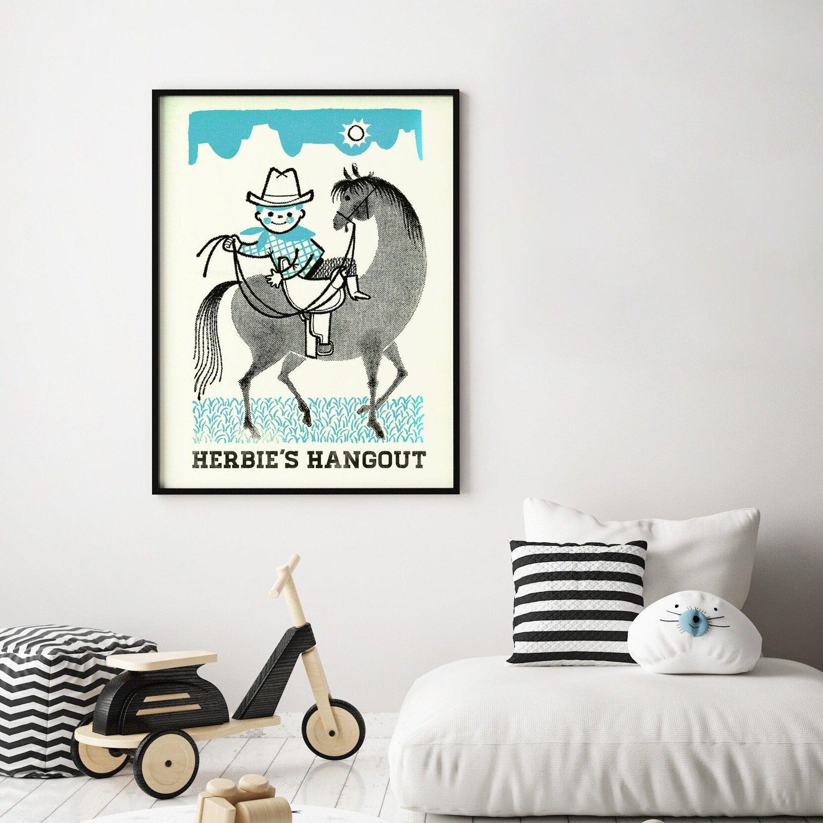 Personalized Cowboy Print | Kids Decor | Cowboy Birthday Gift | Western Art Poster | Toy Story Wall Art