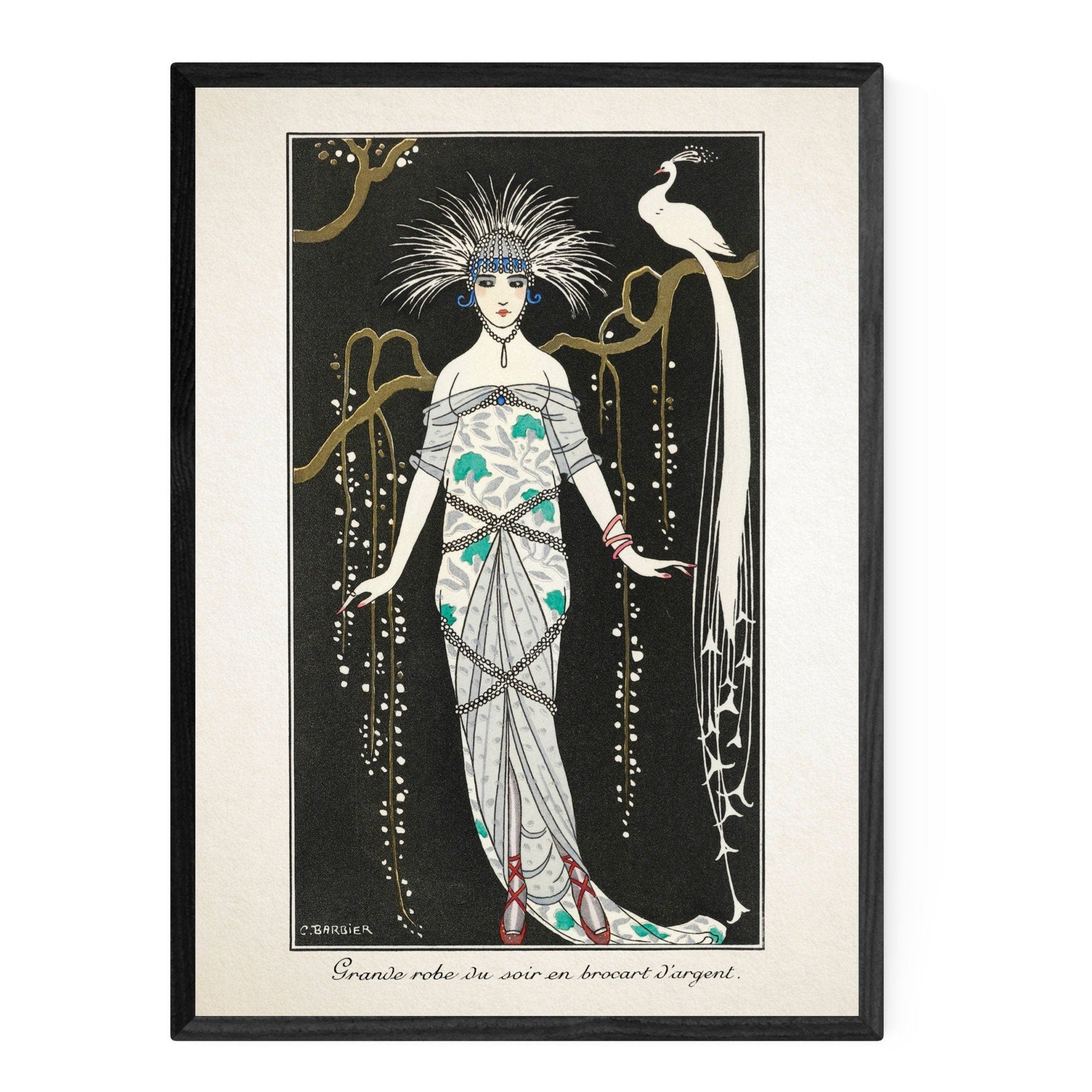 Set of Three Art Deco Prints | Vintage French Wall Art | 1930s Style Fashion | 3 Nouveau Poster Prints | Gallery Wall Prints