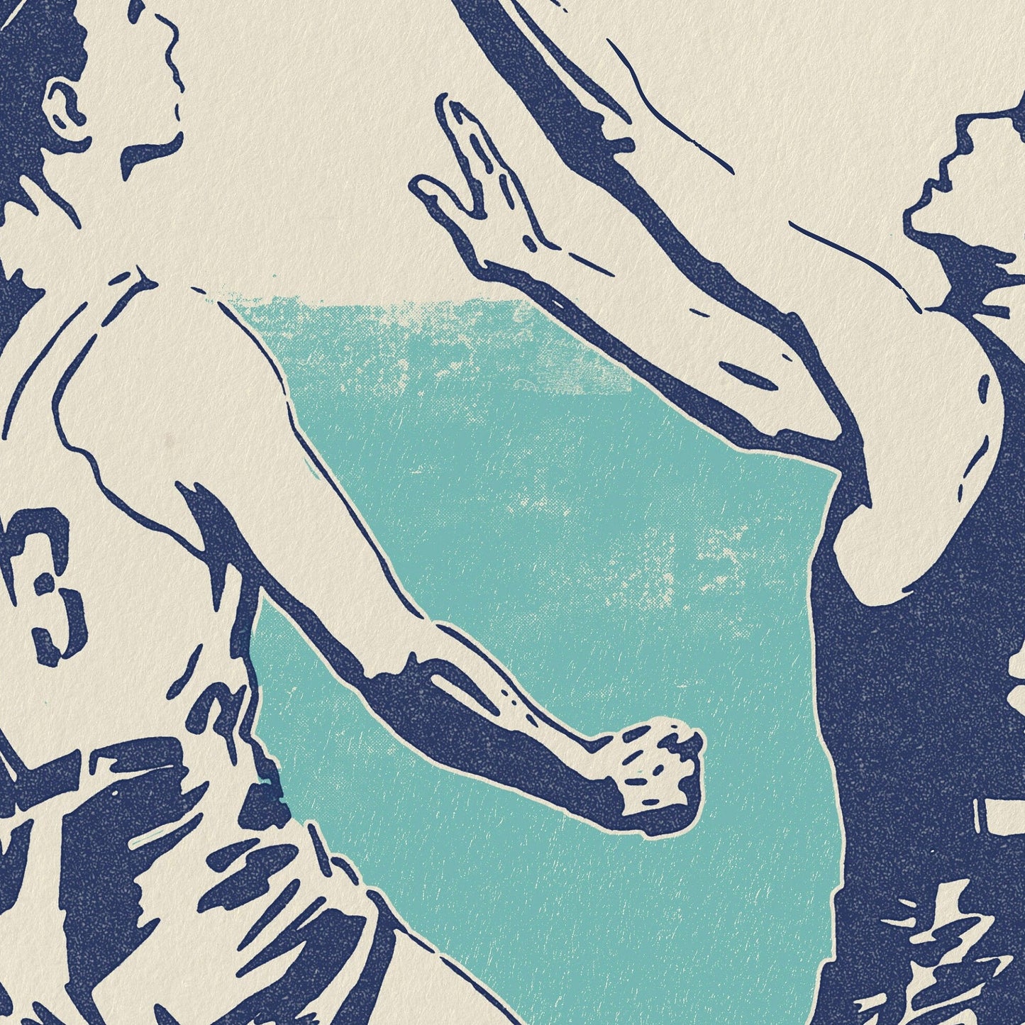 Vibrant Retro Basketball Art Print - Ideal for Kids' Bedrooms, Dens, and Game Rooms