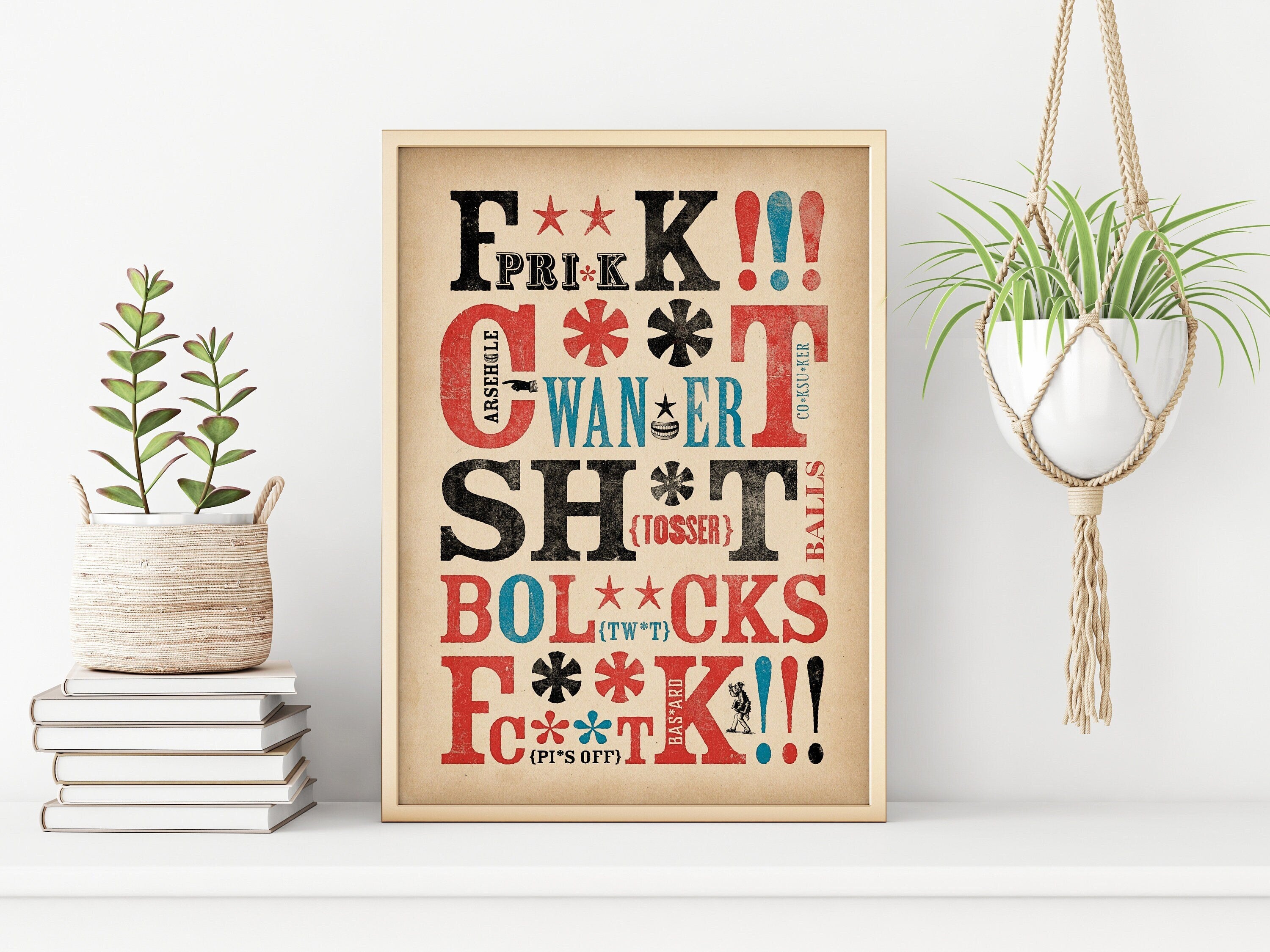 Letterpress Swearing Print – INK & SONS