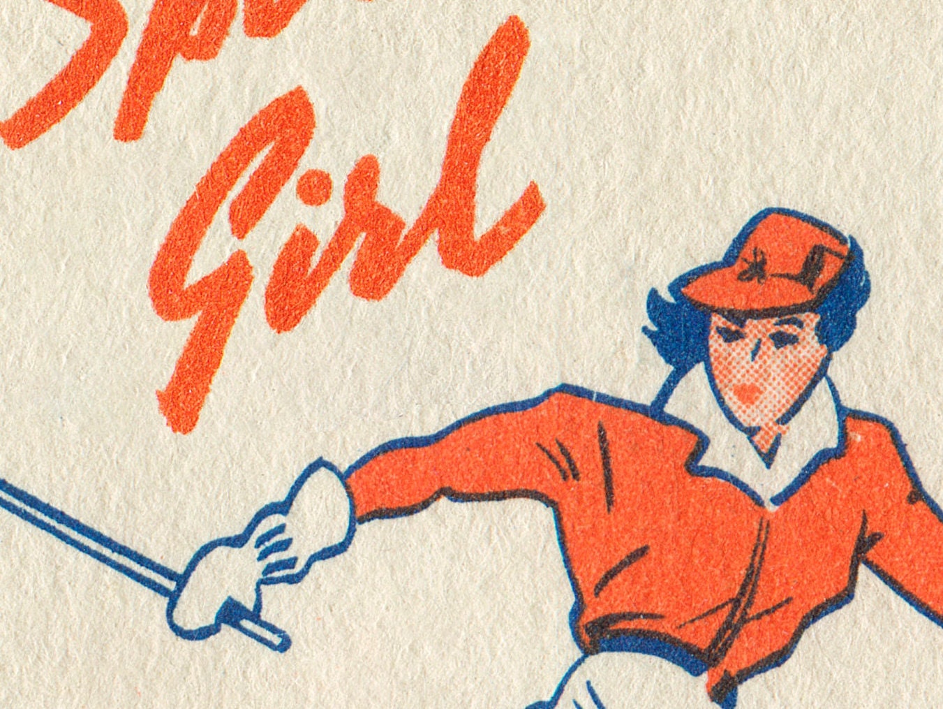 Sports Girl Vintage Skiing Print | Winter Sports Decor | Retro Home